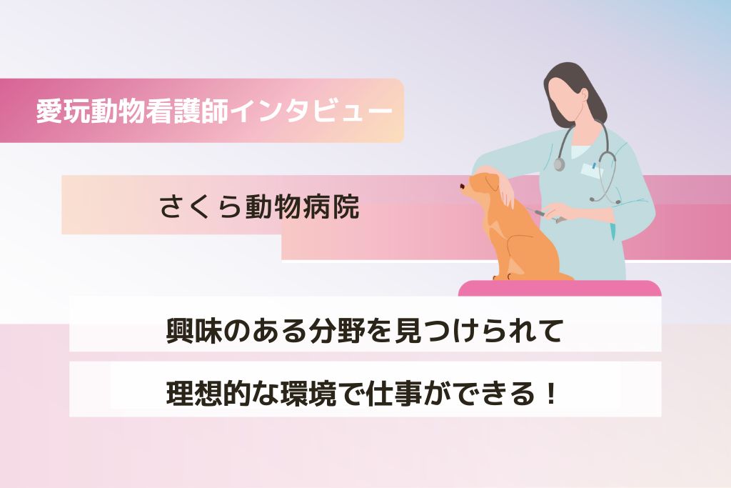 看護師 渥美さん（さくら動物病院）